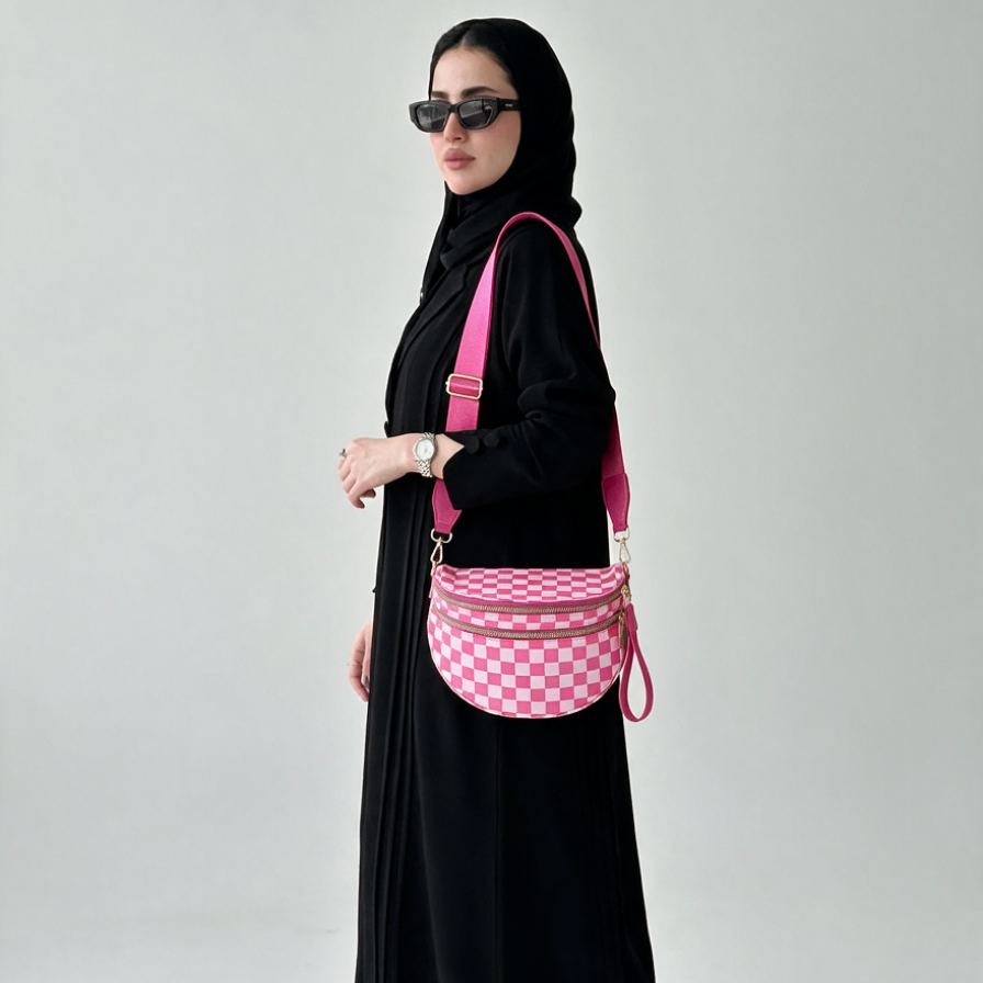 شنطة نسائية كروس بودي واسعة وعملية – شنطة كتف متعددة الجيوب للأمهات والمشاوير اليومية والسفر