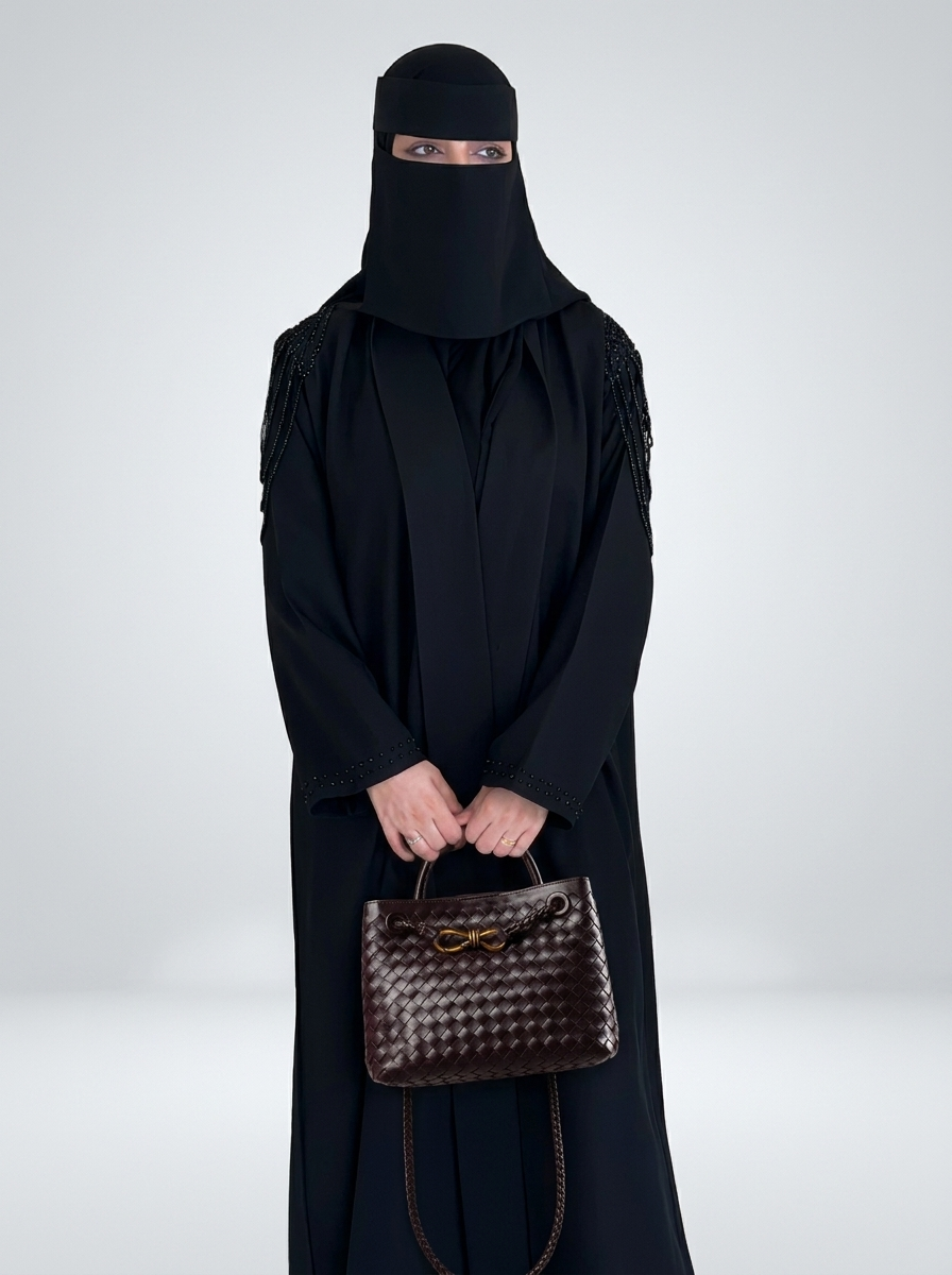 شنطة نسائية يومية من الجلد المنسوج بتصميم أنيق وسعة واسعة للدوام والطلعات