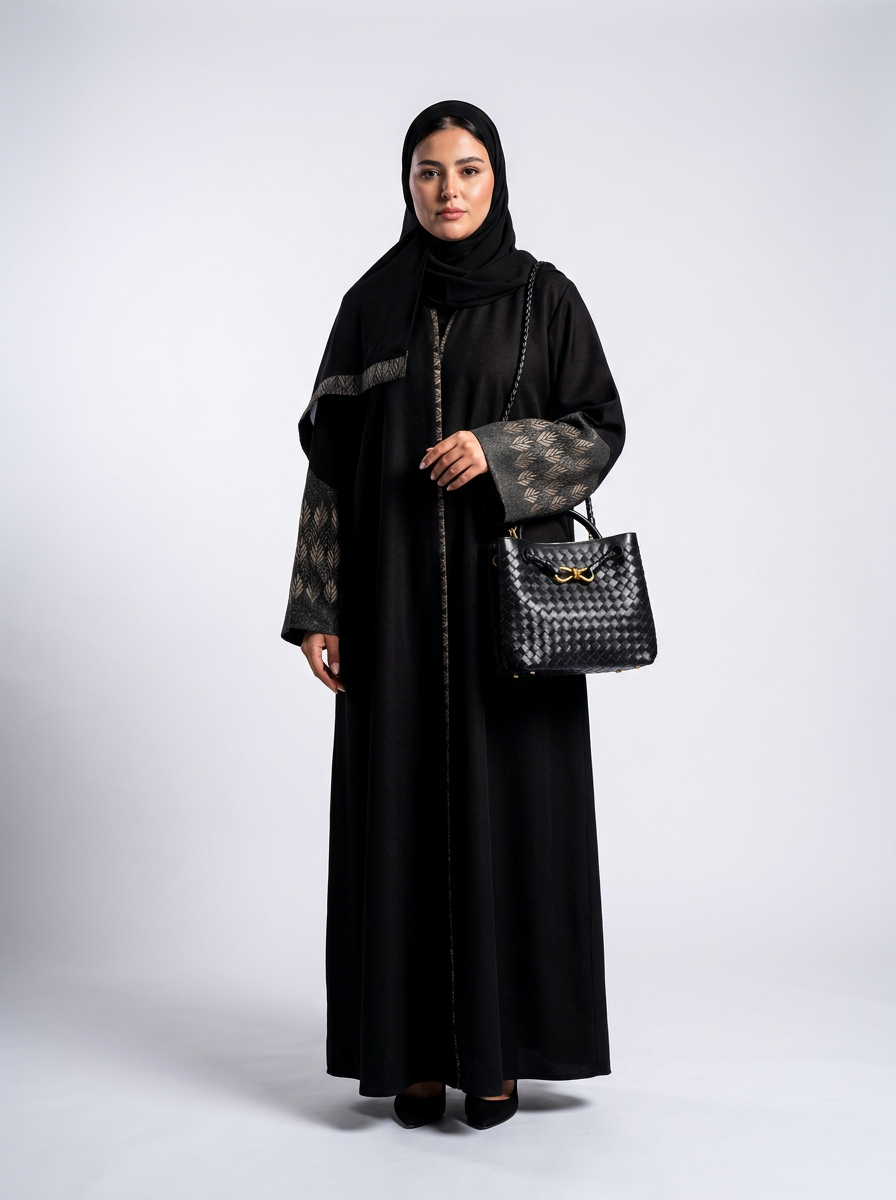 شنطة نسائية يومية من الجلد المنسوج بتصميم أنيق وسعة واسعة للدوام والطلعات