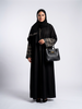 شنطة نسائية يومية من الجلد المنسوج بتصميم أنيق وسعة واسعة للدوام والطلعات